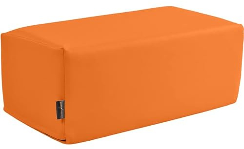 pader medi.tech Orthopädisches Entlastungskissen, Positurkissen 50x25x20cm I Bandscheibenkissen, Stufenkissen, Lagerungskissen für Beine mit festem Schaumkern (07 Apricot)