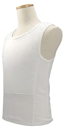 HMWOKPOT Body Armor Anti Knife Stab Front And Back Level IIIA Bulletproof Vest for Men And Women Personal Safety Protection,White,XXL