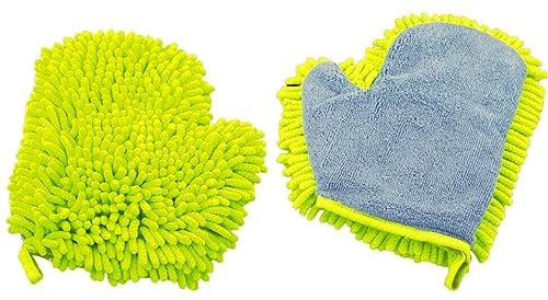 Unger – Waschhandschuh und Putzhandschuh aus Mikrofaser für universelle Reinigung und Entstaubung, saugstarkes Händehandtuch von professioneller Qualität, vielseitiges Haushaltszubehör, 4 Stück