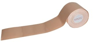 MAGIC BODYFASHION Ruban adhésif double adhésif push-up invisible pour le corps, sans bretelles, pour robes de soirée, robe de mariage, beige, Crème, taille unique