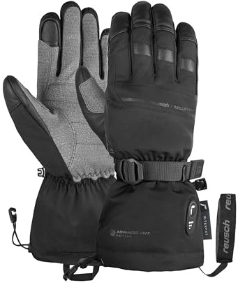 Reusch beheizbare Skihandschuhe für Herren & Damen | touchscreenfähig | besonders warm, wasserdicht & atmungsaktiv, wiederaufladbar, beheizte Winterhandschuhe, Advanced Heat R-TEX XT