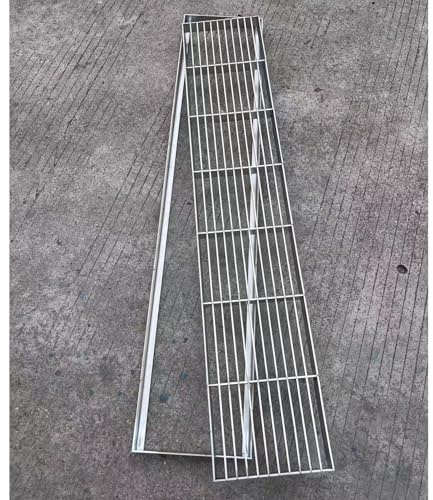Premium Drain Cover with Frame - Decorative Gutter Drainage Grate for Driveway & Concrete 100x25x3cm (39 3/8 x 9 7/8 x 1 1/8) - Floor Drain Solution