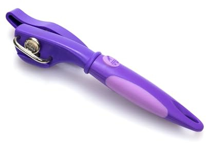 WIR24.TV Profi Can - Dosenöffner mit Softgrip (Aubergine) - Dosen öffnen ohne scharfe Ecken und Kanten