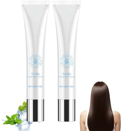 Scalphy Hair Ampoule, 2 stycken Roll-On Scalp Serum, Hair Growth Serum för att stärka hårrötterna, hålla hårbotten ren, mot håravfall och för volym, hårväxt S-erum förbättrar hårglansen (40 g)