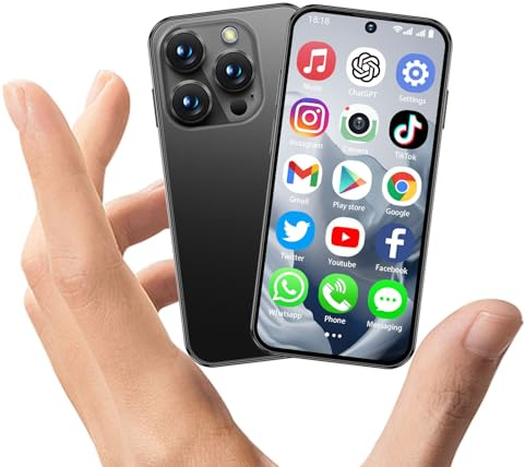 CoolBuBu Mini Phone,Mini Smartphone 4G Unlocked,3.88 HD Full Screen,3GB+32GB,1950mAh,Android 12,World's Smallest Mobile Phones for Kids,Dual Camera,Small Kids Smart Phone,GPS/Face ID/Dual SIM