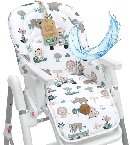 Copri seggiolone pappa universale - copriseggiolone bambino e bambina cuscino imbottitura riduttore per sedia con un rivestimento impermeabile stabile certificato Oeko-Tex Africa