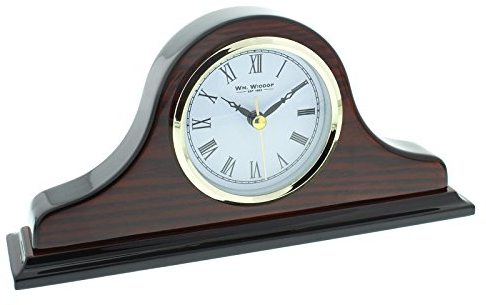Wm.Widdop Napoleon Shaped Wooden Mantel Clock
