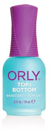 Orly Top 2 Bottom Gel | Two-in-one Base And Topcoat | Long Wearing Formula That Protects Your Natural Nail | Seals In Your Manicure | Adds A Radiant Glow To Nails (18ml)