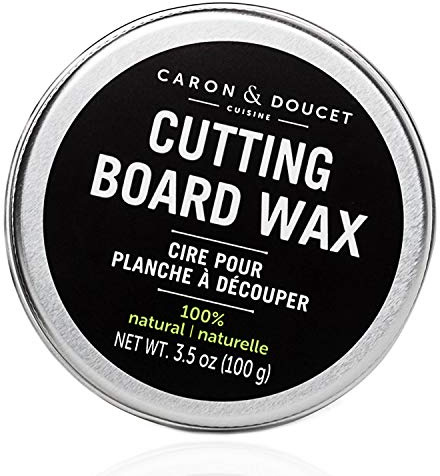 Caron & Doucet Chopping Board and Chopping Block Coconut Wax Care and Polish - 100% Vegetable Made from Refined Coconut Oil & Natural Waxes (Rice Bran), Contains No Petroleum (Mineral Oil)