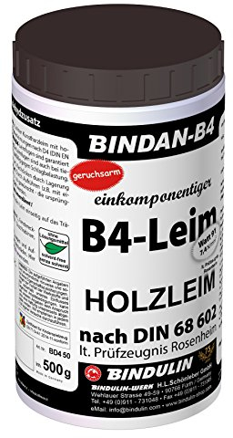 Bindan-B4 (1-Komponenten-B4-Leim) inkl.1 Leimspachtel und Pinsel (500 Gramm)