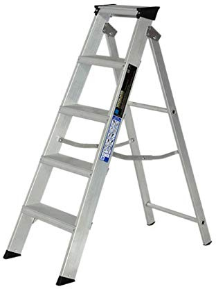Youngman 5 Tread Class 1 Alloy Builders Step Ladder Aluminium Tradex Tools Ltd Special