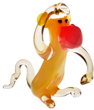 CRISTALICA AFFE Mini Plus 4-5cm Glas Tiere Figuren Sammeln Vitrine Miniatur Zoo