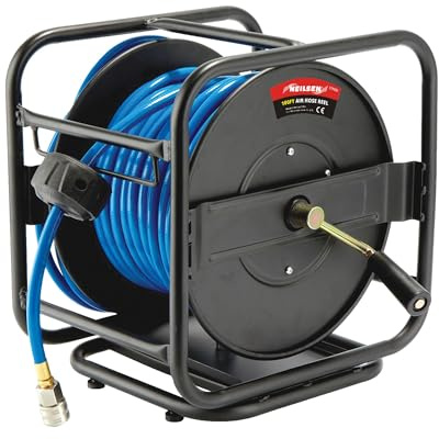 Neilsen CT1533 100ft x 1/4in Air Hose Reel with Rotating Base for 8mm Air Hose, 200 PSI