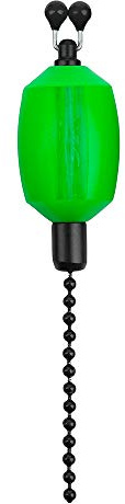 Fox Black Label Dumpy Bobbins - Optischer Bissanzeiger, visuelle Bissanzeige zum Karpfenangeln, Bobbin Einhänger zum Angeln, Farbe:Green
