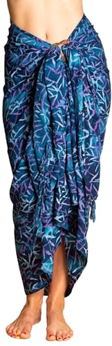 PANASIAM Sarong B015 Bluetone leaf, L