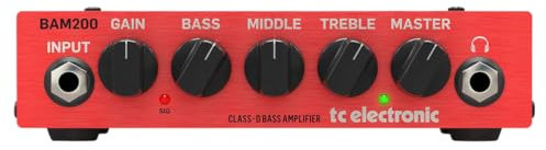 TC Electronic BAM200 Testata per basso compatta da 200 Watt con tecnologia di amplificazione in classe D