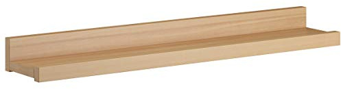 Erst-Holz Wandregal Buche Holzablage Fotoleiste Größenwahl90 cm