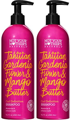 Not Your Mother's Naturals Curl Definition Set - Tahitian Gardenia Flower & Mango Butter - Moisturize and Enhance Curls (Shampoo, 2-Pack)