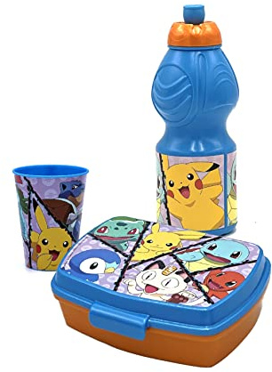 ICE TOYS Set merende porta pranzo plastica bottiglia da 400 ml 1 tazza 1 contenitore (PKM)