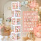 5pcs Boite Baby Shower Decoration Filles Garçons, Cube Baby Shower avec 54 Lettres, Boite a Ballon Lettre pour Baby Shower, Decoration Anniversaire, Bapteme, Anniversaire 1 an, Gender Reveal Party