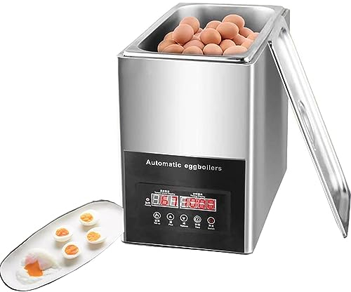 DISHENGZHEN Commercial Egg Boiler Machine, Egg Boiler Cooker, Professional 9L Half-Boiled Egg Machine Egg Automatic Boilers 50 Eggs, Large Capacity Egg Cooker