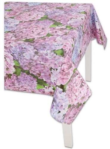 Casatessile Tovaglia plastificata Italiana Fiori E Foglie Tovaglia Cerata, Tovaglia Plastica - VAR. 3, 12 posti 140x240 cm.