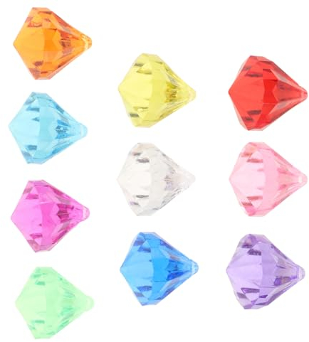 Vaguelly 30-teiliges Tauch-edelstein-poolspielzeug Gefälschte Acryl-edelsteine Set für Jungen und Mädchen Schatzsuche-spiel