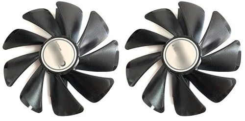 QKFTCSDW Compatible con Ventilador Enfriador GPU CF1015H12D FD10015M12D RX470 de 95 mm Compatible con Ventilador RX470 RX590 RX580 RX480 RX570 Nitro SpecialEdition(Silver)