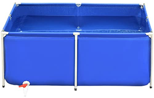 Piscina di stoccaggio dell'Acqua, Piscina Fuori Terra per Acquario, laghetto in Tela di PVC, laghetto per Pesci in Tela, Piscina per Pesci per l'allevamento di Koi, Grande Piscina per acquac