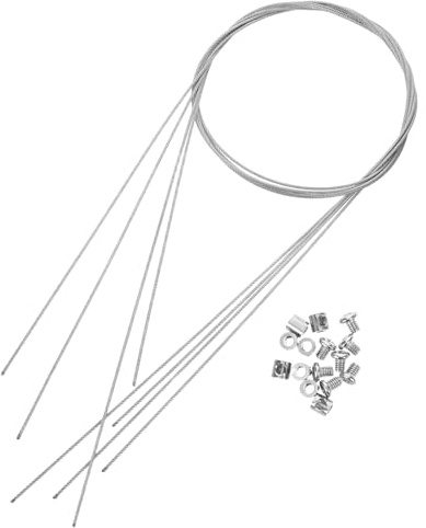 LIFKOME 4 Piezas De Alambre Para Colgar Cuadros: Cuerda Inoxidable Con Mecanismo De Bloqueo Para Marcos De Fotos, Lámparas Colgantes Y Decoraciones Artísticas.