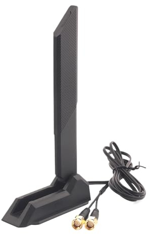 Antena WiFi para Ordenador de Sobremesa, Antena de Internet de Bandas, Router con Base Magnética Y Cable De Extensión De 1.2m para Amplificador De Señal Internet Red Móvil Escritorio