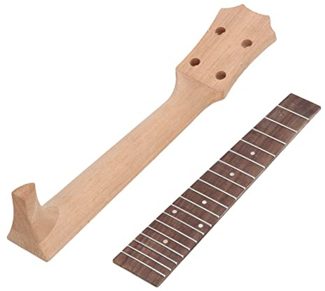 ZJchao Manche de Guitare, Accessoires pour ukulélé, Ensemble de Manche de ukulélé, de Guitare Droit, Kit de Touche de pour Instrument de Musique à 4 Cordes (23 pouces)