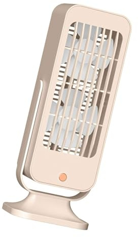 TERNCOEW Ventilatore a torre da tavolo con base in metallo 1800mah USB alimentato torre elettrica portatile con soluzione di raffreddamento a 3 velocità scrivania portatile con batteria ricaricabile