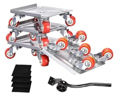 Moving Dolly, Chariots de déménagement for Meubles Robustes avec Roues verrouillables, Ensemble d'outils de Levage de Charge avec Patins antidérapants for canapés,for Furniture