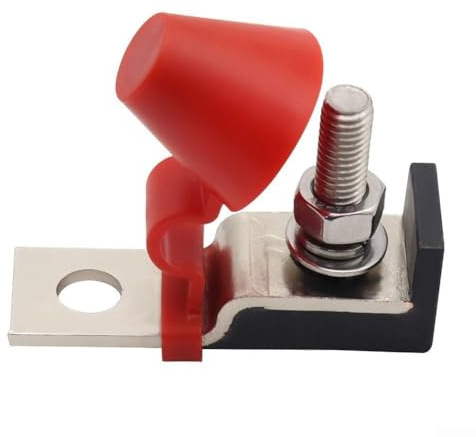 Kit de bloc de fusibles de batterie 60 A à 300 A, porte-fusible à montage terminal avec goujons en acier inoxydable et base en plastique résistant à la chaleur, pour voiture, bateau et bateau (100 A)