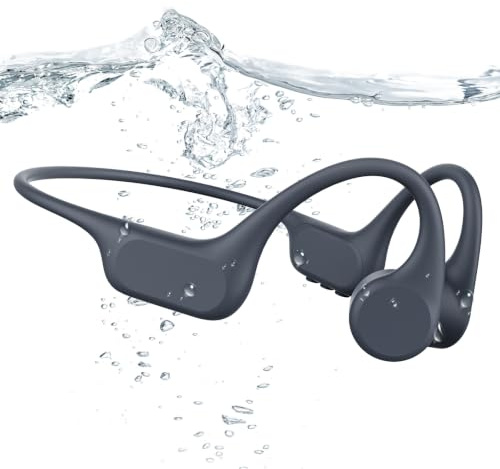 Bone Conduction Headphones Bluetooth,Swimming Headphones Underwater 32GB | Wireless Open Ear Earbuds Bluetooth 6.0, IP68 Waterproof, 32GB MP3 Player Memory for Swimming,Running, Cycling