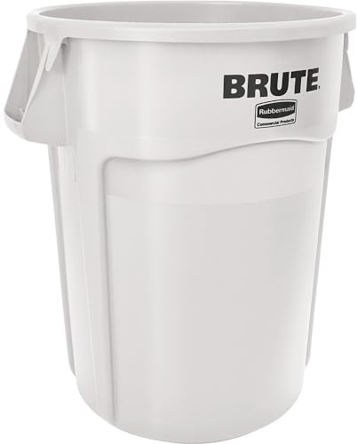 Rubbermaid Commercial Products Commercial Brute Round Container 166.5L - White