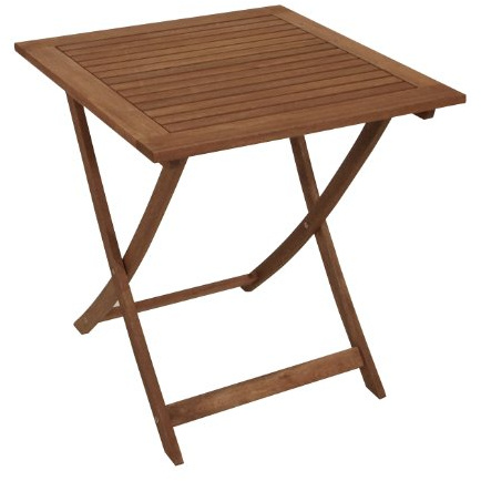 DEGAMO Klapptisch Gartentisch CORUNA aus Eukalyptus Hartholz, Oberfläche geölt, 70x70cm, FSC®-Zertifiziert