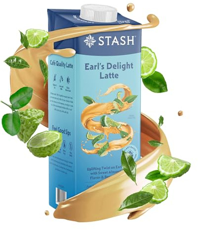 STASH Earl's Delight Latte - Dairy-Free Plant-Based Black Tea Concentrate - Caffeinated - 32 fl oz, 5 Servings