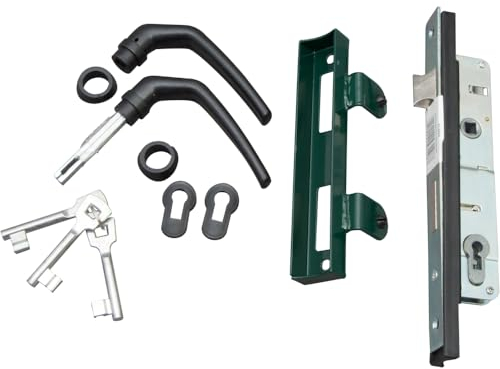 REWWER-TEC Kit serrure + poignée pour porte simple et double