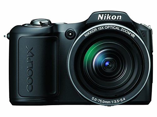 Nikon Coolpix L100 Compact Digital Camera 10 Megapixels 3 Inch Screen 15x Optical Zoom Black (Renewed)