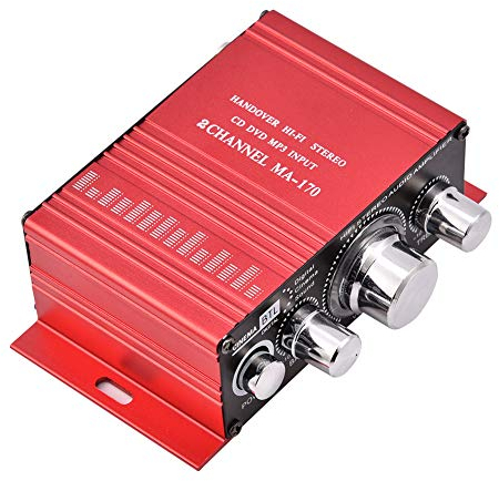 Mini Amplificatore Domestico, Adattatore Portatile HiFi per Ricevitore Stereo HiFi Surround a Doppio Canale Portatile per Auto