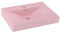 vidaXL Luxus Waschbecken mit Hahnloch Waschtisch Aufsatzwaschbecken Waschplatz Handwaschbecken Aufsatzwaschtisch Matt-Rosa 60x46cm Keramik