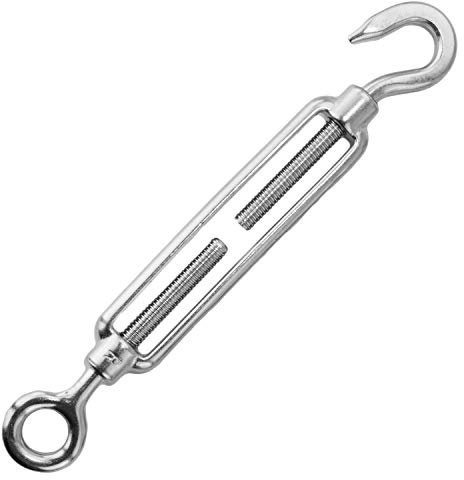 Spannschlösser (Auge/Haken) M12 aus Edelstahl A4 (20 Stück) | ähnl. DIN 1480 - Spannschrauben - Seilspanner von MESAROS®