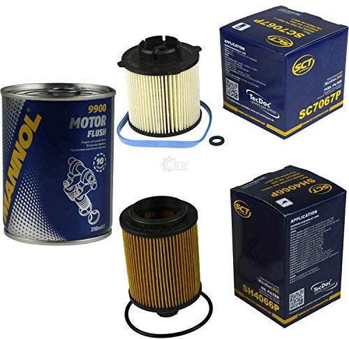 QR-Parts Set 85455900 9900 SC 7067 P SH 4066 Original SCT Inspektionspaket Filter + Motor Flush Motorspülung 11582104