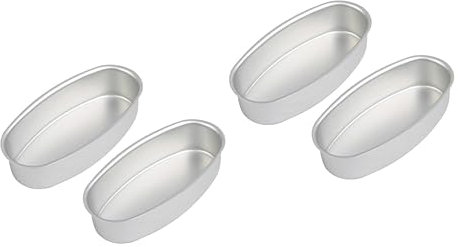 OUNONA 4pcs Bread Baking Tray Cake Baking Tray Household Plate Kitchen Essentials Oven Safe