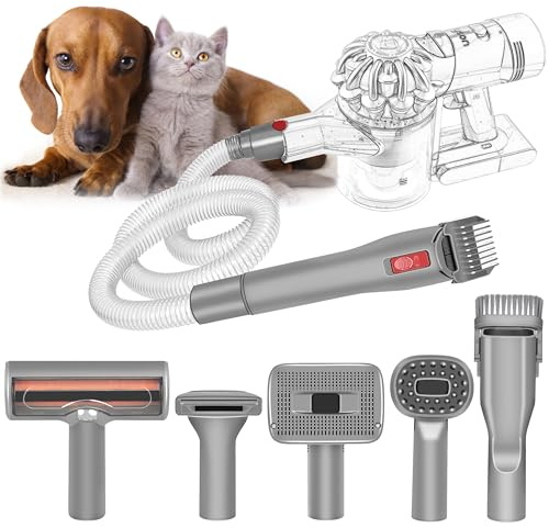 Italdos Kit Tosatrici Toelettatura compatibile per Dyson V7 V8 V10 V11 V15 spazzole autopulenti per cani e gatti, kit Spazzole Tosatrice per Animale Domestici