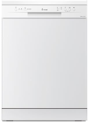 KKT KOLBE Freistehender Geschirrspüler DW601W, 60 cm, weiß | AquaStop, Besteckkorb, höhenverstellbarer Oberkorb, 5 Programme, 12 Maßgedecke, Zeitvorwahl