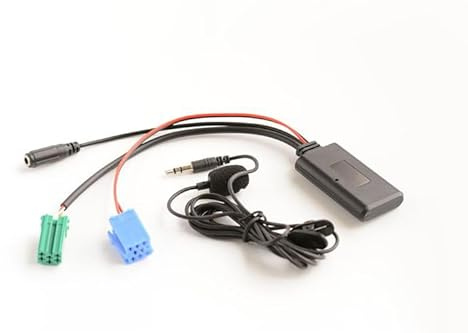 MACHSWON Car AUX IN Bluetooth Music Receiver + MIc Bluetooth Phone Wiring Harness for Renault CD player