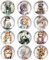 EnixwH 12 Aimant Frigo, Aimant Puissant Aimants Tableau Magnétique Magnet Frigo sur Le Thème des Animaux, 30mm Petit Aimant Rond, Aimant Frigo Decoratif Aiment Magnets pour Tableau Magnetique Frigo